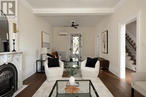 14 Halton Street, Toronto, ON - Indoor Photo Showing Living Room With Fireplace