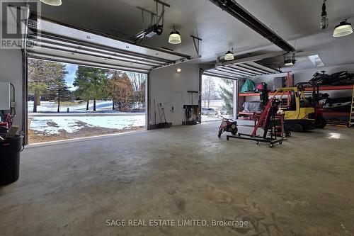 Double Bay Doors - 15240 12Th Concession, King, ON - Indoor Photo Showing Garage
