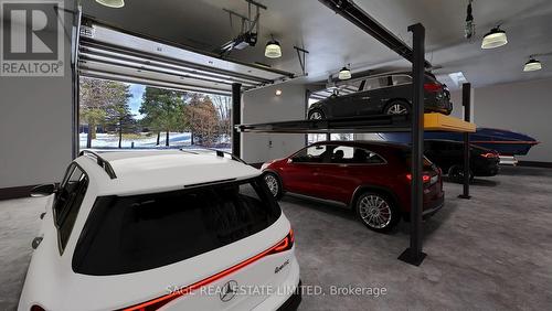 Virtual Option With Car Lift - 15240 12Th Concession, King, ON - Indoor Photo Showing Garage