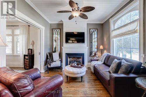439 Birch Street, Collingwood, ON - Indoor Photo Showing Living Room With Fireplace