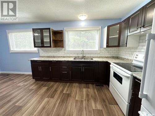 101 1St Avenue, Medstead, SK - Indoor Photo Showing Kitchen With Double Sink