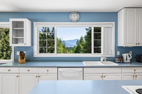 1548 Teetzel Road, Creston, BC - Indoor Photo Showing Kitchen With Double Sink