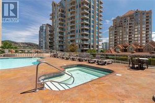 1128 Sunset Drive Unit# 1104, Kelowna, BC - Outdoor With In Ground Pool