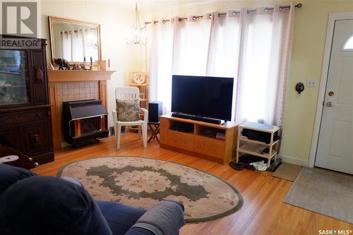 220 6Th Avenue W, Assiniboia, SK - Indoor Photo Showing Living Room With Fireplace