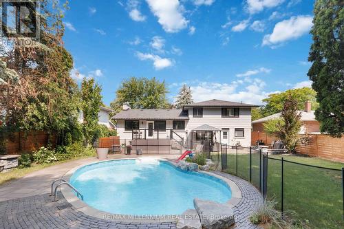 250 Daphne Avenue, Mississauga, ON - Outdoor With In Ground Pool With Deck Patio Veranda With Backyard