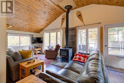 6868 Smith Lane, Frontenac (Frontenac South), ON - Indoor Photo Showing Living Room With Fireplace