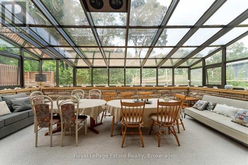 Protected from the elements, but like outdoors - 97 Dorena Crescent, South Bruce Peninsula, ON - Indoor Photo Showing Dining Room