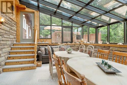 Walk-up to the backyard. Separate entrance - 97 Dorena Crescent, South Bruce Peninsula, ON - Indoor Photo Showing Dining Room
