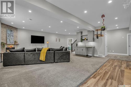 400 Prairie View Drive, Dundurn, SK - Indoor With Fireplace