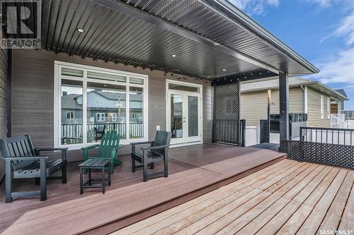 400 Prairie View Drive, Dundurn, SK - Outdoor With Deck Patio Veranda With Exterior