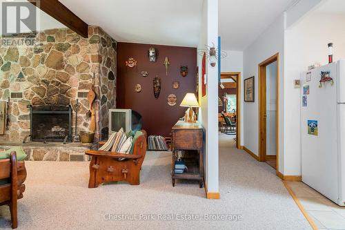 838151 4Th Line E, Mulmur, ON - Indoor With Fireplace