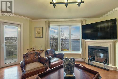 35 Bannisters Road, Corner Brook, NL - Indoor Photo Showing Living Room With Fireplace