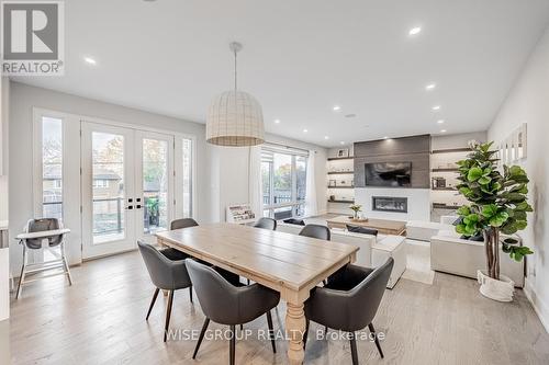 1322 Stanbury Road, Oakville, ON - Indoor Photo Showing Dining Room With Fireplace