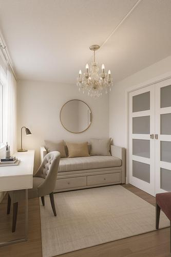 Den - 962-1077 Rue St-Mathieu, Montréal (Ville-Marie), QC - Indoor Photo Showing Bedroom