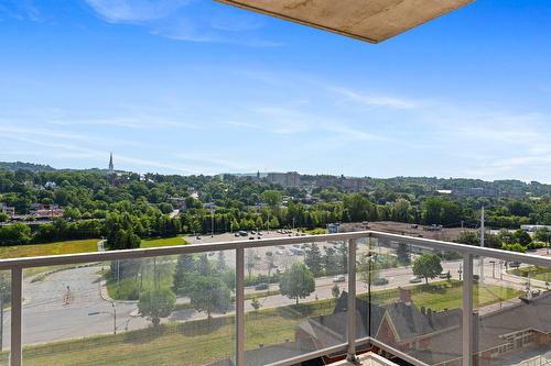 Balcony - 603-60  - 70 Rue Wellington S., Sherbrooke (Les Nations), QC - Outdoor With Balcony With View