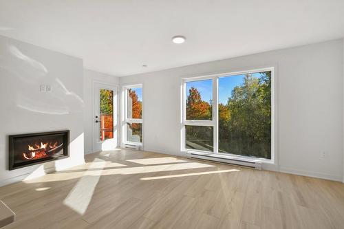 Living room - 008-110 Rue De Joliette, Bromont, QC - Indoor Photo Showing Living Room With Fireplace