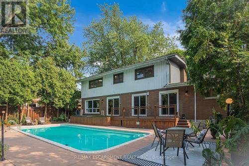 316 Fennell Avenue, Hamilton, ON - Outdoor With In Ground Pool With Deck Patio Veranda