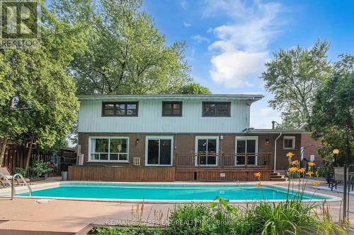 316 Fennell Avenue, Hamilton, ON - Outdoor With In Ground Pool With Deck Patio Veranda