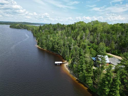 Photo aérienne - 2225 Ch. De Grassy Narrow, Moffet, QC - Outdoor With Body Of Water With View