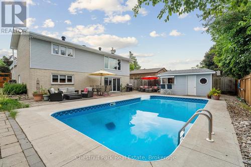 16 Davies Crescent, Barrie (Grove East), ON - Outdoor With In Ground Pool With Backyard With Exterior