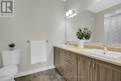 Bathroom with a convenient double sink setup - 