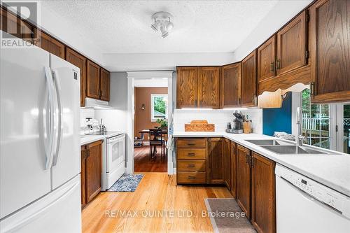 57 Kensington Crescent, Belleville (Belleville Ward), ON - Indoor Photo Showing Kitchen With Double Sink
