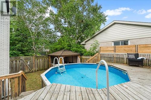 57 Kensington Crescent, Belleville (Belleville Ward), ON - Outdoor With Above Ground Pool With Deck Patio Veranda