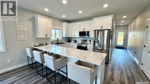 99A Semple Street, Outlook, SK - Indoor Photo Showing Kitchen With Upgraded Kitchen