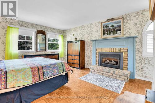 1626 Grant Avenue, Cornwall, ON - Indoor Photo Showing Bedroom With Fireplace