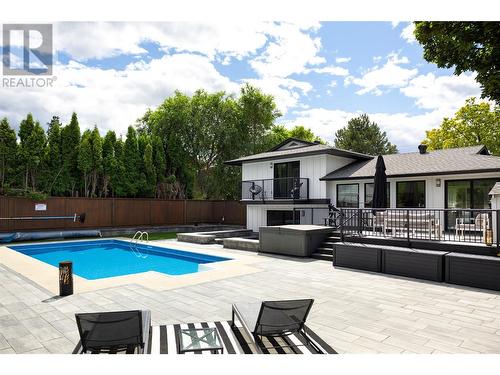 4265 Lakeshore Road, Kelowna, BC - Outdoor With In Ground Pool With Deck Patio Veranda With Backyard