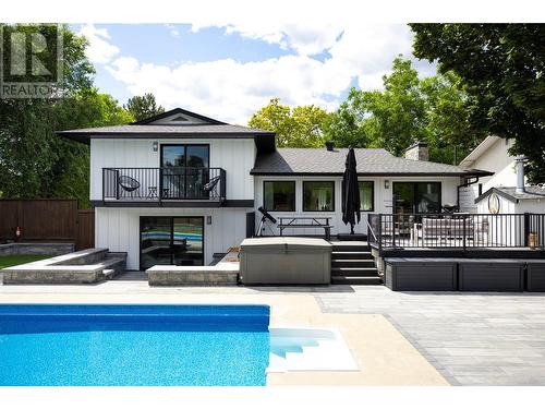 4265 Lakeshore Road, Kelowna, BC - Outdoor With In Ground Pool With Deck Patio Veranda
