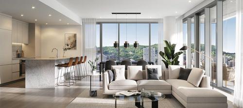 Common room - 412-1500 Boul. René-Lévesque O., Montréal (Ville-Marie), QC - Indoor Photo Showing Living Room