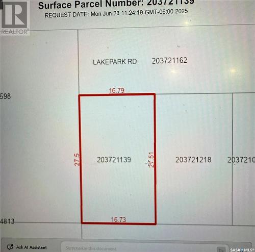 1 Lakepark Road, Humboldt Rm No. 370, SK 