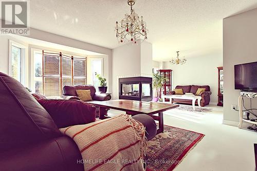12 Indigo Street, Richmond Hill, ON - Indoor Photo Showing Living Room With Fireplace