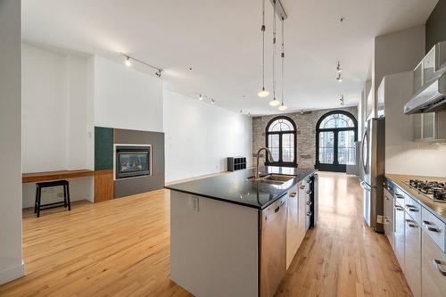 Kitchen - 310-455 Rue St-Pierre, Montréal (Ville-Marie), QC - Indoor Photo Showing Kitchen With Double Sink With Upgraded Kitchen