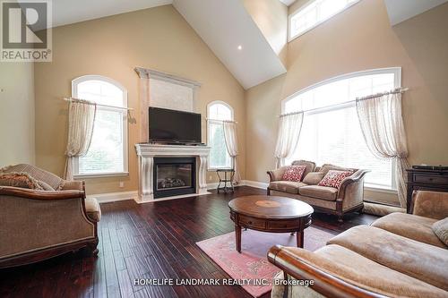 450 Meadow Wood Road, Mississauga, ON - Indoor Photo Showing Living Room With Fireplace