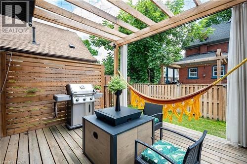 Deck with a pergola - 47 Gruhn Street, Kitchener, ON - Outdoor With Deck Patio Veranda With Exterior
