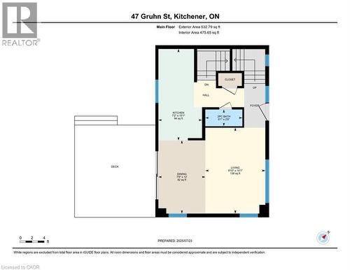 View of room layout - 47 Gruhn Street, Kitchener, ON - Other