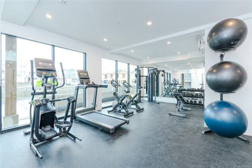 102-3564 A Ryder Hesjedal Way, Colwood, BC - Indoor Photo Showing Gym Room