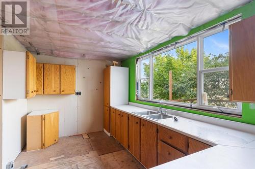 1-2 Balsam Drive, Gambo, NL - Indoor Photo Showing Kitchen With Double Sink