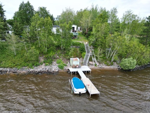 Photo aérienne - 845 Ch. De La Pointe, Guérin, QC - Outdoor With Body Of Water