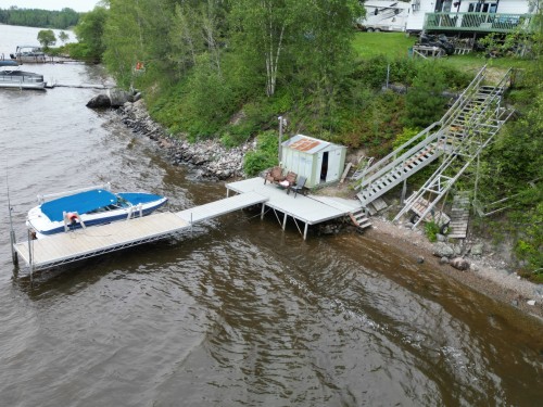 Photo aérienne - 845 Ch. De La Pointe, Guérin, QC - Outdoor With Body Of Water