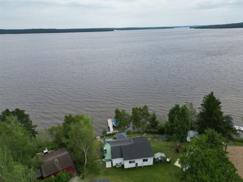 Photo aérienne - 845 Ch. De La Pointe, Guérin, QC - Outdoor With Body Of Water With View