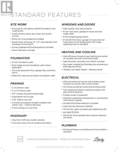 Spec Sheet - 4368 Green Bend, London South (South V), ON - Other