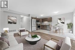 Virtually Staged: open, bright living area - 