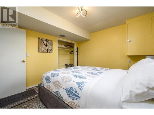 Basement bedroom 2 - 2056 Pandosy Street, Kelowna, BC - Indoor Photo Showing Bedroom