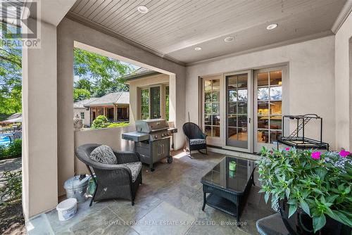 The Private Courtyard is Perfect for Entertaining - 10090 Pineview Trail, Milton, ON - Outdoor With Deck Patio Veranda With Exterior