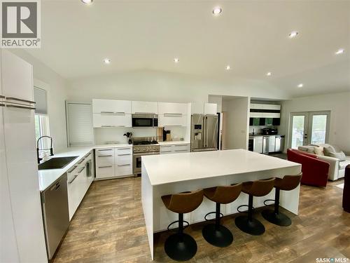 837 Prospect Avenue, Oxbow, SK - Indoor Photo Showing Kitchen With Stainless Steel Kitchen With Upgraded Kitchen