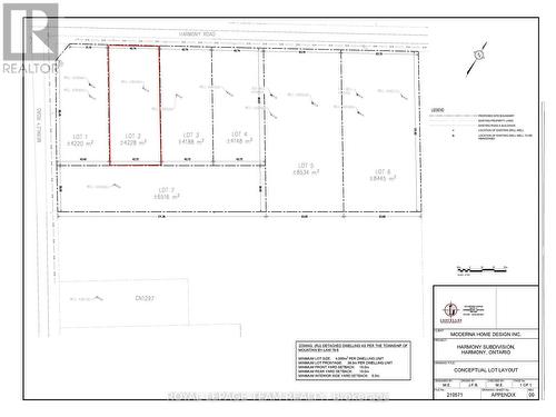 Lot 2 highlighted in red. - Lt 2 Harmony Road E, North Dundas, ON - Other