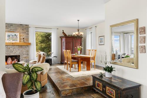 2286 Carmi Road, Penticton, BC - Indoor With Fireplace